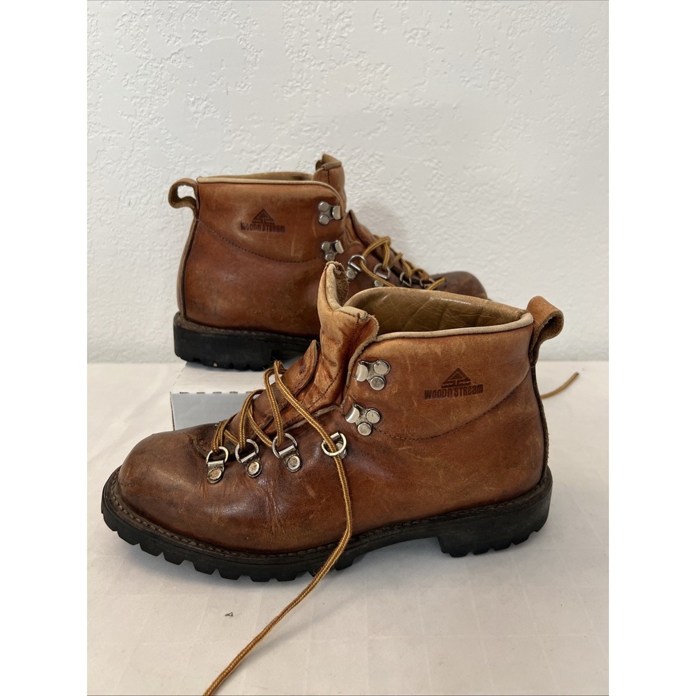 VTG‎ Hiking Boots Wood N Stream Weinbrenner Womens 8E Wide leather brown trail